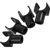 Healeved Guide Binario Sedile per Sedia Rotelle a U, 4 Pezzi, 2,2cm | Plastica Nera, per Binari e Riparazioni, Resistente All'usura, Stabile, per Operatori e Tecnici