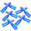 DEARMAMY Spazzolino da Dito Finger Toothbrush 10 Pezzi in Plastica Blu, Facile da Usare e Pulizia dei Denti, per Uso in Prigione
