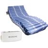 Mobiclinic®, Materasso antidecubito con compressore, 200x90x22 cm, Mobi 4, Per piaghe da decubito di grado i, Ii, Iii e iv, 20 celle d'aria, Marchio europeo, Nylon tpu, Blu