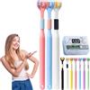 Gienslru Sensory Joy Spazzolino da denti a 3 lati, Spazzolino da denti a tre lati, setole morbide a forma di V, pulisce ogni dente per coprire completamente lo spazzolino (3 pezzi-B (adulto))