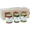 Chef Service Cesto Regalo Prodotti Artigianali Bio Italiano - Cesto con Pesto Basilico Pecorino e Mandorle Bio, Zucchine sott'olio Bio e Passata di Datterini Bio - Bundle regalo IL SOFISTICATO