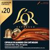 L'or - Caffè Colombiano in capsule L'or Espresso compatibili con Nespresso 20 unità da 5,2 g.