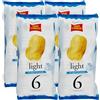 Generico 4X San Carlo Light Patatine con il 30% di Grassi in Meno Formato Multipack con all'interno 6 Buste da 25g, Senza Glutine (Gluten Free) 150g