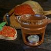 SFIZIDICALABRIA.COM PRODOTTI TIPICI CALA Lo Scalda Nduja Calabrese in Terracotta - Incluso vasetto di Nduja di Spilinga in vaso da 180gr - Unico Originale Artigianato Calabrese by Sfizi di Calabria