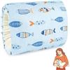 Aolso Cozy Culla, cuscino per allattamento al seno, cuscino per allattamento al seno, cuscino per allattamento al seno per bambini, cuscino di supporto per la testa per allattamento al seno-Pescare