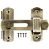 KATUR Serratura per porta scorrevole di fienile più spessa, 3,94 x 2,75 in acciaio inox Flip Latch Gate Latches Bar Latch Safety Door Lock Small Gate Bolt per il bagno, all'aperto, garage (Bronzo)