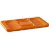 Kronen Hansa 367100 - Separatore ginocchia Ergo-Soft Mat, forma ergonomica, con pratica maniglia, dimensione: 24 x 44 x 3 cm, colore: Arancione