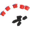 TOVINANNA Copriforo Rubinetto 5 Pezzi ABS Rosso Blu Indicatori Caldo Freddo | Design, Filettatura M5x8, con 5 Viti e Chiave, per Lavello Cucina e Doccia