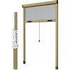 FABER-TECNOSPRAY ZANZARIERA BRONZO 120X250H A RULLO rallentata in KIT VERTICALE FINESTRA PORTA riducibile