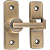 Betensh Serratura per Porta Scorrevole serrature 180 gradi Catenaccio Chiavistello Porta Serrature di Sicurezza fibbia ad angolo retto serratura a flip,Bronzo
