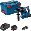 Bosch Professional 18V System Martello perfor.a batt. GBH 18V-28 CF (incl. impugn.suppl.,tub.di grasso,mandr.interc.,2 batt. ProCORE18V 8.0Ah,caricabatt. GAL 1880 CV, inserto L-BOXX, L-BOXX)