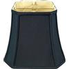Royal Designs, Inc. Royal design, Inc, taglio quadrato angolo campana paralume nero - 5 x 10 x 8.75