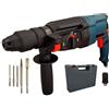 TANIASHOP Trapano Martello Tassellatore Perforatore SDS-Plus 800W mandrino intercambiabile Capacità di foratura calcestruzzo 26mm Include 3 Punte 2 Scalpelli e Valigetta