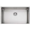 PLADOS Lavello cucina Plados MR7400 in acciaio inox satinato a una vasca per installazione Filotop