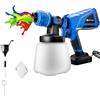 EFAN Spruzzatore di Vernice 550W, Pistola a Spruzzo Elettrica con 3 Modalità di Spruzzatura, Contenitore Staccabile da 1000ml, HVLP Spruzzatore Elettrica per Pareti, Recinzioni, Soffitti e Mobili
