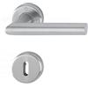 Hoppe Industries Coppia di maniglie HOPPE in acciaio inox per porte interne con rosetta e bocchetta