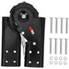 WOONEKY Connettore per Giunto Scala in Ferro Nero Accessorio per Scala Pieghevole Viti Articolazioni Rotonde Piatte da 5 Cm Leggero e Versatile