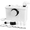 Fiqops Pompa di Sollevamento per Lavatrice, 700W 190 L/min, Pompa per Acque Reflue con 4 Ingressi, Pompa Domestica per Doccia, Vasca da Bagno, Lavandino, Lavatrice, Lavastoviglie