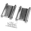Shenxay 2 cerniere per porta in acciaio inox da 7,6 cm, doppia azione, cerniera a molla per saloon bar