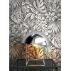 Newroom carta da parati nera giungla tropicale glamour soggiorno | foglie di monstera e palma con effetto metallizzato lucido, carta da parati tnt, carta da parati camera da letto, corridoio