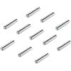 Gedotec 50 Pezzo - GedoTec travi del pavimento in legno 5 mm elemento portante di fondo piega Supporto piano mensola Modello FLUX 45 acciaio massiccio nichelato vassoio per Qualità marchio Zona living