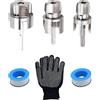 Generico Filettatrice Per Tubi In PVC - Doppia Funzione A Tenuta Stagna - Set Filettatrice Per Tubi In PVC 1/2 E 3/4 Per Plumping | Per La Costruzione Di Per La Riparazione Di Condutture Elet