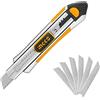 Ingco Taglierino Cutter In Alluminio Professionale 18X100 mm (Alluminio)