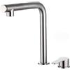 ZPSPZ Rubinetto Sottofinestra Cucina Estraibile 2 Fori Girevole Rubinetto Sottofinestra Cucina Acciaio Inox Satinato