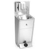 Express Water Silver Plus, Lavandino Lavabo Lavello, Portatile Autonomo Trasportabile, con Serbatoio d'Acqua, in Acciaio Inox, con Comando a Pedale, Certificato per ASL, Completo di Accessori