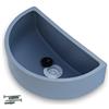 Varile Lavello in plastica grigio per giardino e cantina, incluso filtro di scarico - Filtro per capelli in plastica