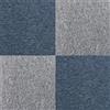 Monster Shop Monstershop - Moquette Pavimento al Metro Quadrotte di Tappeto su Misura Componibile Mattonelle in Tessuto Autoposanti per Interni Set da 40 Piastrelle 50x50cm 10mq - Storm Blu & Grigio Platino