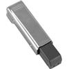SENRISE Cerniera per armadietti, chiusura morbida, standard industriali, in acciaio inox, con rivestimento completo, clip su ammortizzatore per porte (1 pz)
