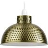 LEDSone Paralumi a sospensione da soffitto industriali, paralume a sospensione in stile retrò vintage da 26 cm per luci da soffitto sospese (rame) (Ottone verde, 1 confezione)