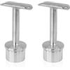 PRIOstahl 2 supporti per corrimano in acciaio inox, per corrimano e corrimano, diametro 42,4 mm