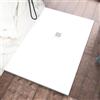 Parama Piatto Doccia 80x110 cm Marmoresina Bianco Effetto Pietra Ultraslim Antiscivolo