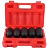 Greensen Set di Chiavi a Bussola per Rimuovere Dadi e Bulloni, 5 pezzi 30 mm/ 32 mm/ 34 mm/ 35 mm/36 mm/Drive Impatto Profondo Chiave A Tubo Dado Prese a Parete Sottile