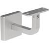 Sellon24® Supporto per corrimano in acciaio inox, profilo quadrato, 40 x 40 cm, supporto per corrimano, ringhiera da parete, ringhiera per scale, tubo V2A, regolabile da parete con giunto