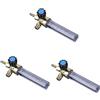 OSALADI 3 Pezzi Riduttore Di Pressione in Lega Misuratore Di Portata Per Argon Anidride Carbonica 1/4pt 0 15 Mpa 7 Mm Uso Misuratore Di Portata