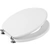 Generico Made in Italy Copriwater Sedile Universale Alta Qualità, Bianco, 44x38cm
