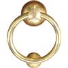 YXLYFDLY Battente Maniglia Per Porta Ad Anello In Bronzo, Batacchio Decorativo E Maniglia Per Porta D'epoca, Non Facilmente Deformabile(Gold,11cm/4.33in)