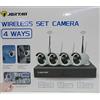 Generico KIT VIDEOSORVEGLIANZA WIRELESS DVR NVR 4 CANALI 4 TELECAMERA WIRELESS