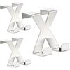 RICOO Appendino da Porta MH031Sx3 in Acciaio Inox Elegante e Multifunzionale Senza Foratura 6x5x4,5 cm Argento Ideale per Bagno Cucina Camera