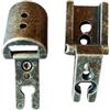 PuntoLuceLed 2 Pezzi Cerniere in lega metallica finitura bronzata con scodellino 27 mm e basetta per mobili antichi e ante in battuta - Stile Arte Povera A0109