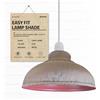 DC VOLTAGE Moderna Lampada a Sospensione Con Paralumi In Metallo ArgillaForma a Cupola Curva Attacco E27 Facile da Installare Per Letto Apparecchi di Illuminazione a Soffitto.