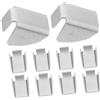 Homoyoyo 20 Pezzi Clip in Ferro Argento Supporto per Mensole Facile Installazione per Armadietti Ufficio e Organizzazione Scaffali Moderni e Resistenti