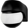 Ledvion Sensore di movimento da soffitto Nero 180° Con Interruttore Crepuscolare Portata di 12M Max. 400W