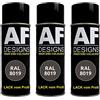 Alex Flittner Designs Vernice spray RAL 8019 grigio-marrone opaco, 3 bombolette spray da 400 ml