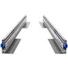 BRASOM Ladegeleiders Brasom - Guide estraibili per montaggio a pavimento, 1000 mm, 250 kg, Heavy Duty, Lock in/fuori cassetti, cuscinetti a sfera, sinistra e destra