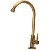 PETSOLA Rubinetto Da Cucina In Bronzo Vintage Con Rubinetto Girevole Da Acqua Con Testa Girevole A 360 ° Da 30 Cm