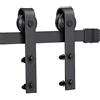 Yaheetech 8FT/244 CM Binario per Porta Scorrevole Interno Esterno Muro Rustico Kit Ferramenta per Anta Scorrevole Singola in Legno da Parete Portata 100 kg